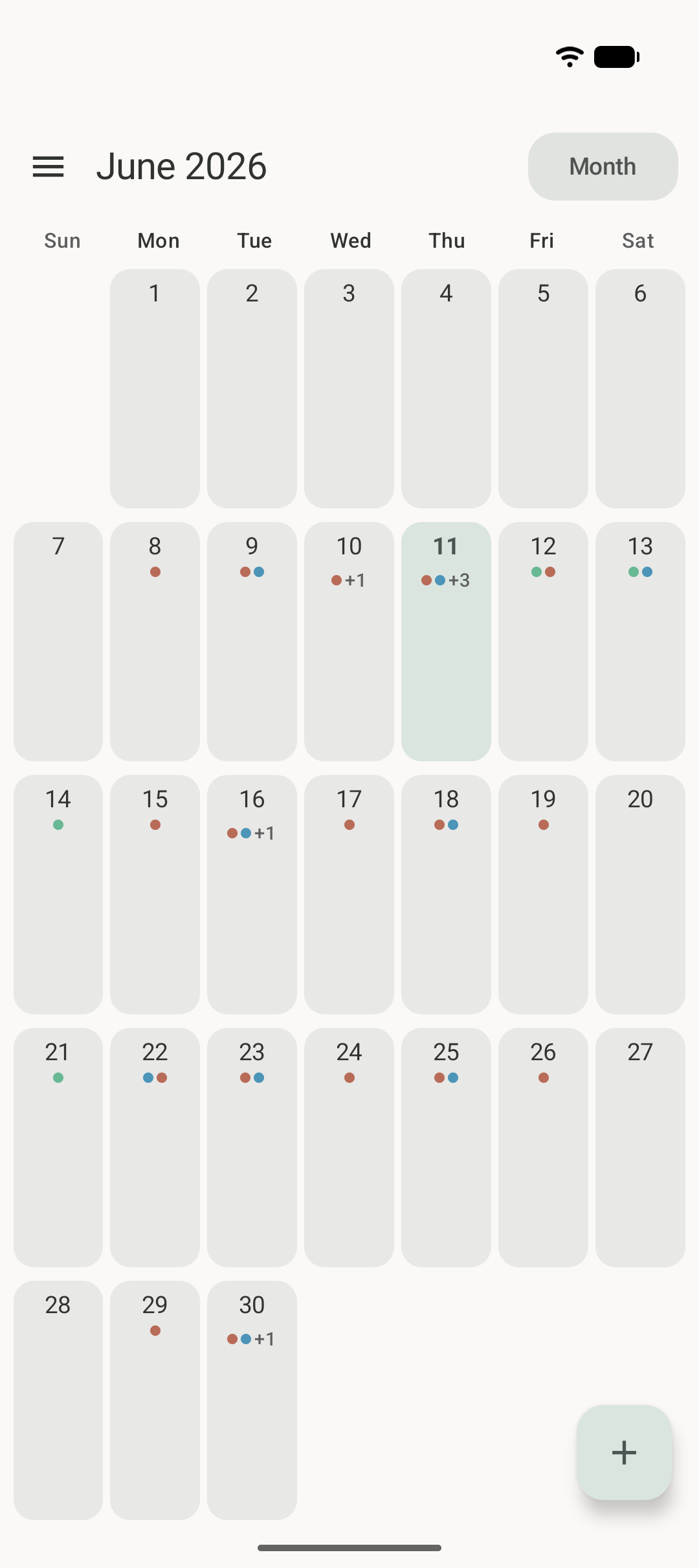 Month view